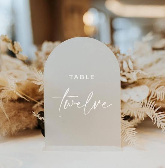 Table Numbers